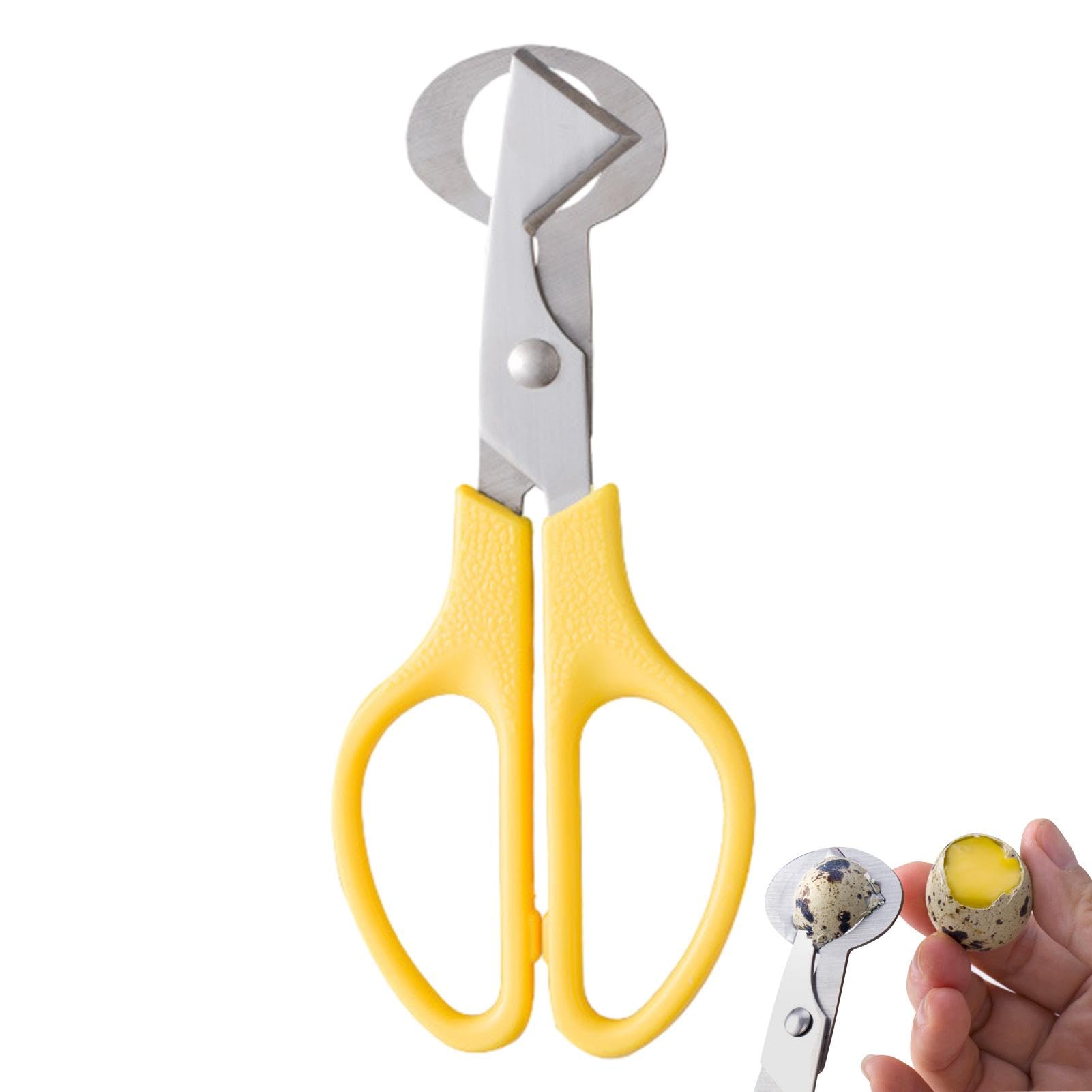Quail Egg Scissors - Stainless Steel Egg Separator & Opener Tool for Quail Eggs | Kitchen Shears for Perfectly Cutting & Peeling Quail Eggs | Ideal for Cooking, Baking, Garnishing & Food Presentation