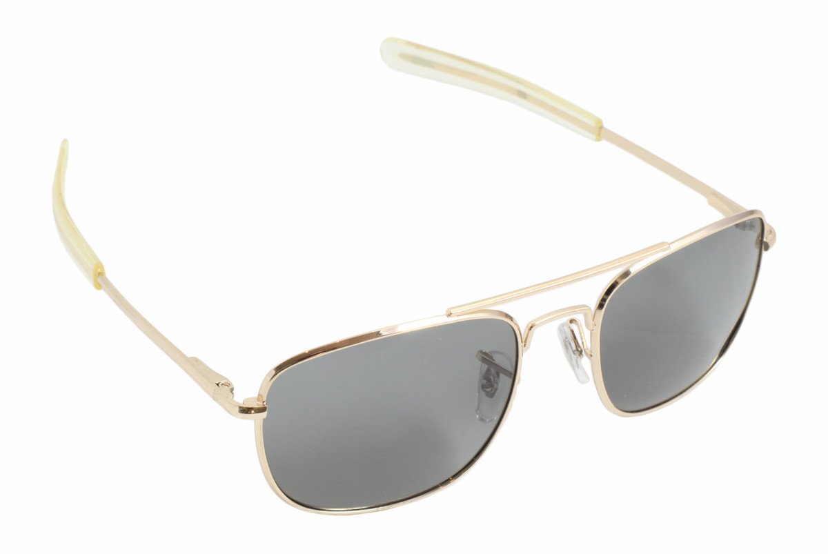Humvee CampCo Pilot Sunglasses - Polarized Aviator Sunglasses for Men & Women, Military Style with Gray Lens & Gold Frame (57mm) - Perfect for Driving, Outdoor Adventures & Military Enthusiasts