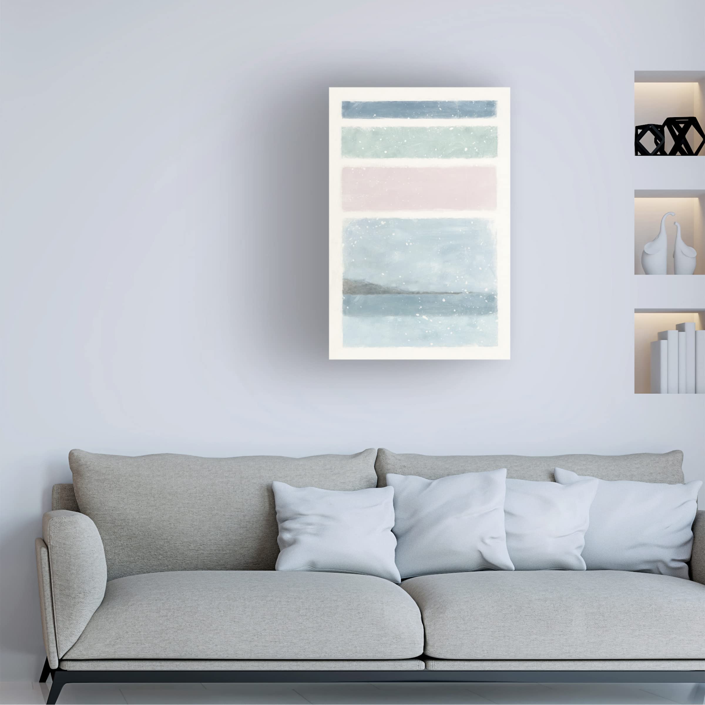 Moira Hershey 'Layers' Canvas Wall Art Print - Modern Abstract Painting for Living Room, Bedroom & Office Decor | Trademark Fine Art Collection