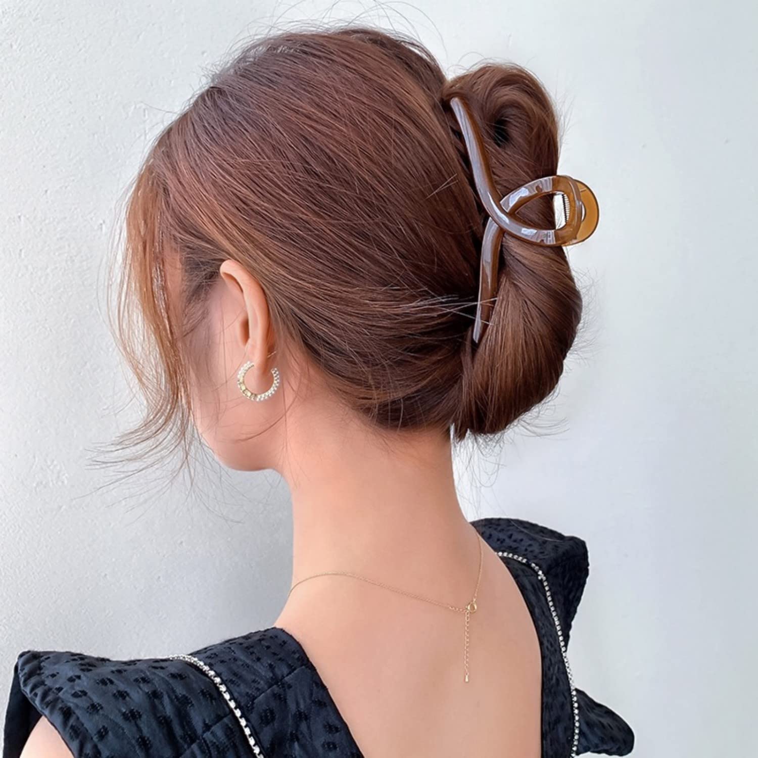 4 Pack Large Claw Hair Clips for Women & Girls - 4.1 Inch Strong Hold Butterfly Clips for Thick Hair | Summer Jelly Hair Accessories | Perfect for Ponytails, Buns & Everyday Styling