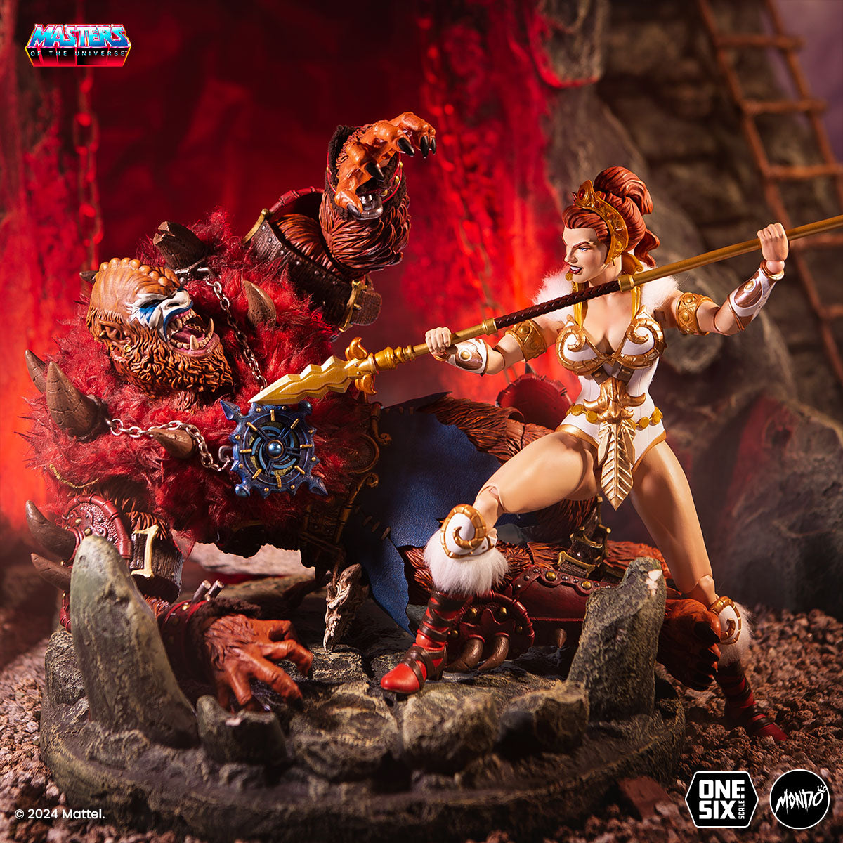 Masters of the Universe Teela 1/6 Scale Action Figure - Collectible He-Man Series Statue for Display & Gift Giving - Perfect for Fans, Collectors & Home Decor