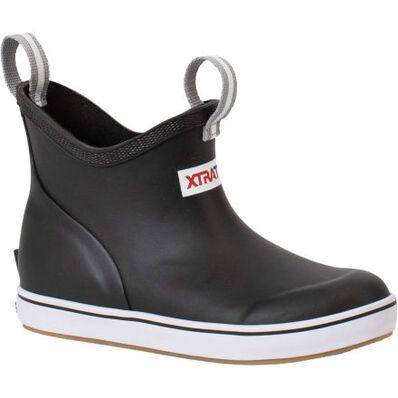 Kids Ankle Deck Boots - Black | Waterproof & Comfortable for Outdoor Play, Hiking & School | Trendy & Durable