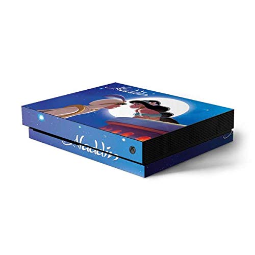 Officially Licensed Disney Aladdin & Princess Jasmine Gaming Skin Decal for Xbox One X Console - Custom Protective Cover for Gamers & Collectors