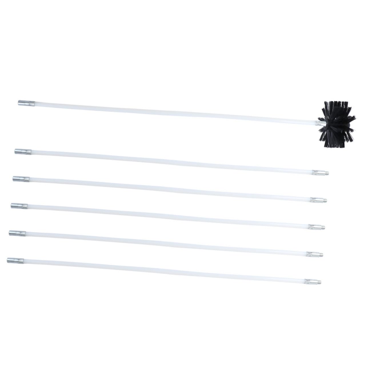 ULDIGI Heavy Duty Nylon Chimney & Dryer Vent Cleaning Brush with Sturdy Rod - Fireplace, HVAC, and Home Duct Cleaning Tool for Fire Safety & Maintenance