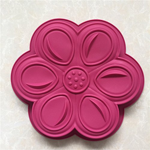 Premium Large Flower Silicone Mold for Baking - Cake, Pizza, Mooncake & Dessert Making - Non-Stick Flexible Baking Pan for Home Chefs and Party Treats
