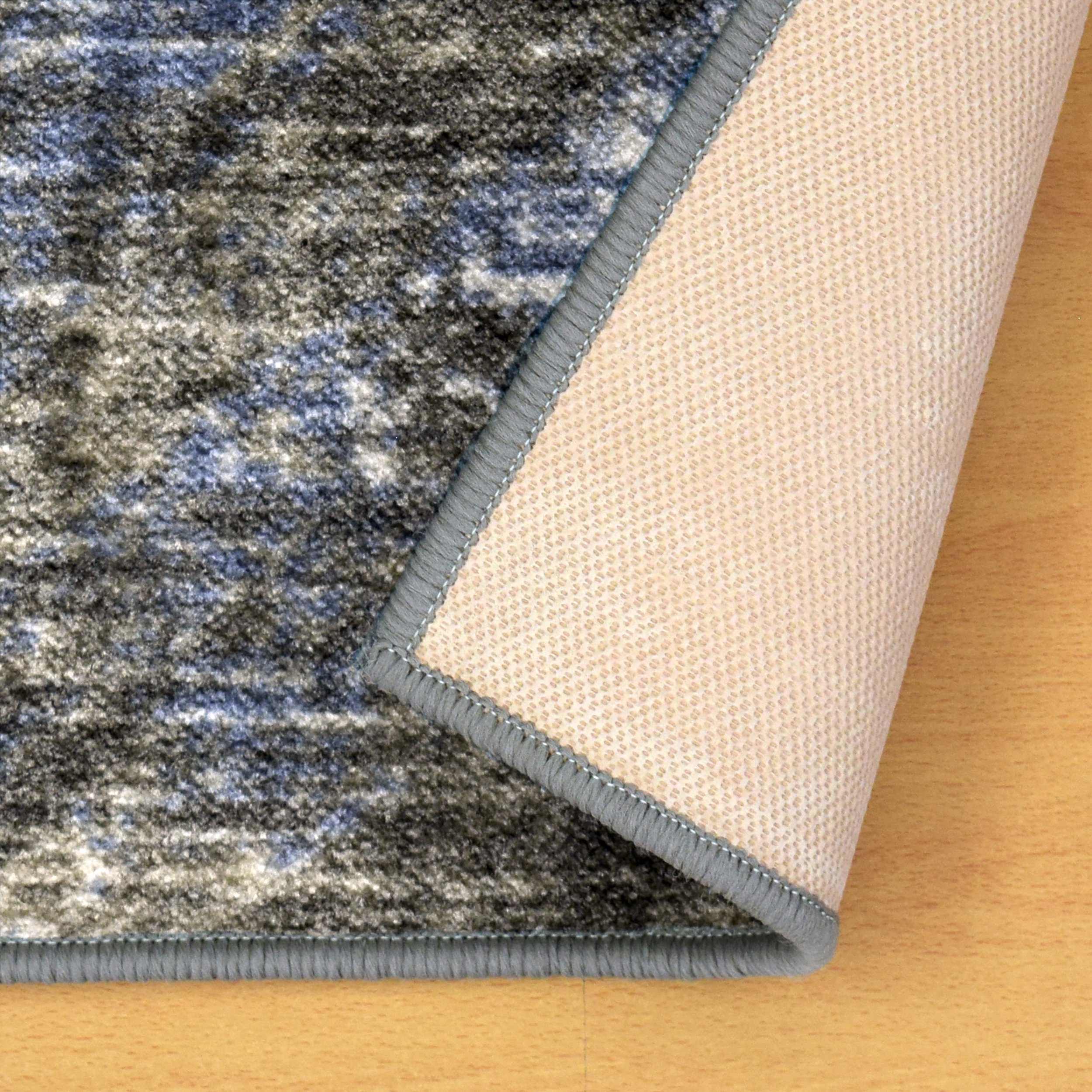 Premium Glenbrook Modern Abstract Indoor Area Rug - Non-Slip Foam Backing, Washable & Durable - Perfect for Living Room, Bedroom, Office, Kitchen & Dining - Xander Collection 2'7