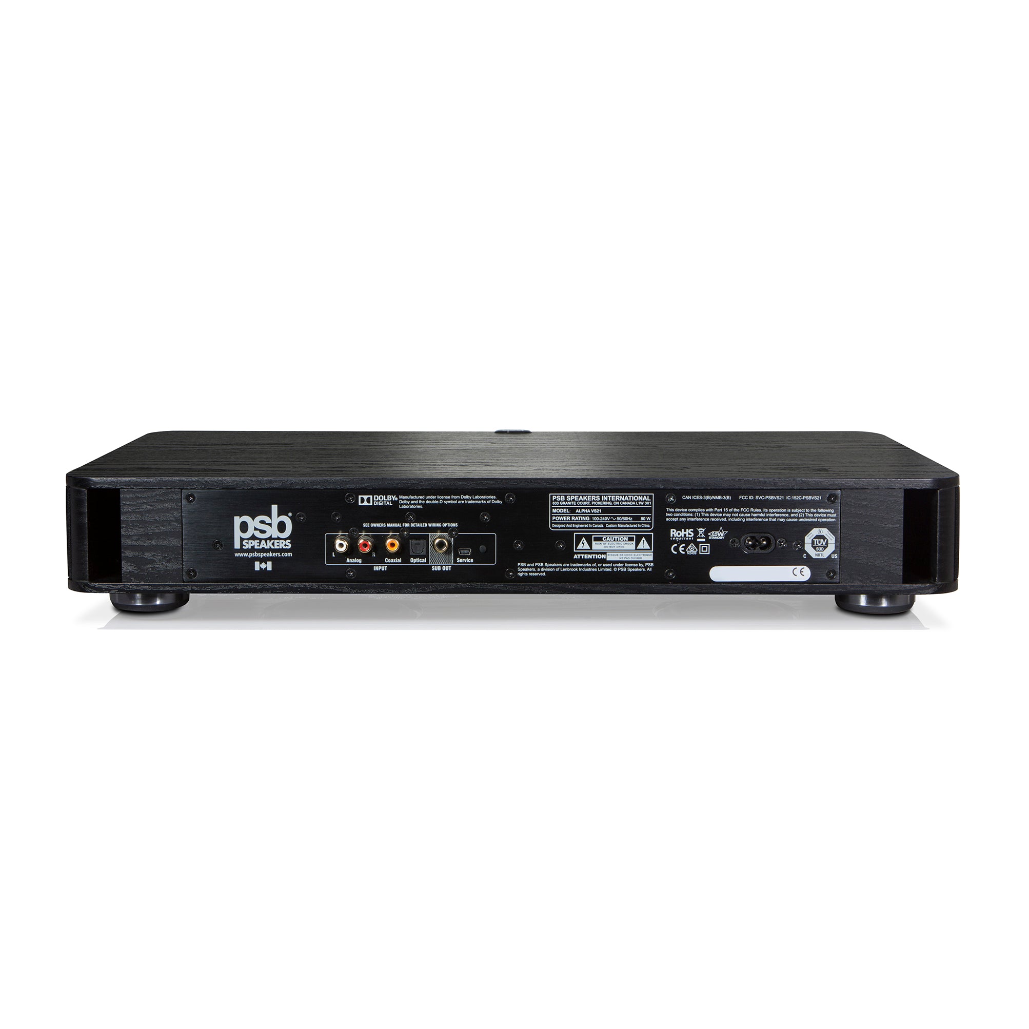 PSB Alpha VS21 VisionSound Soundbar - Premium Home Theater Sound System with Dolby Audio for TV, Movies & Music | Perfect for Living Room & Entertainment Spaces