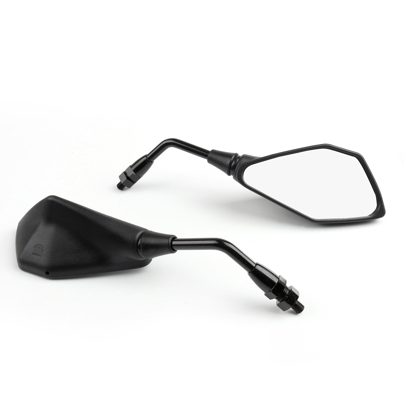 10mm Rearview Mirrors for Kawasaki ER650 ER6N (2012-2016) ZR800 Z800 (2013-2016) Z250SL - Universal Fit Motorcycle Side Mirrors - Perfect for City Commuting & Highway Riding