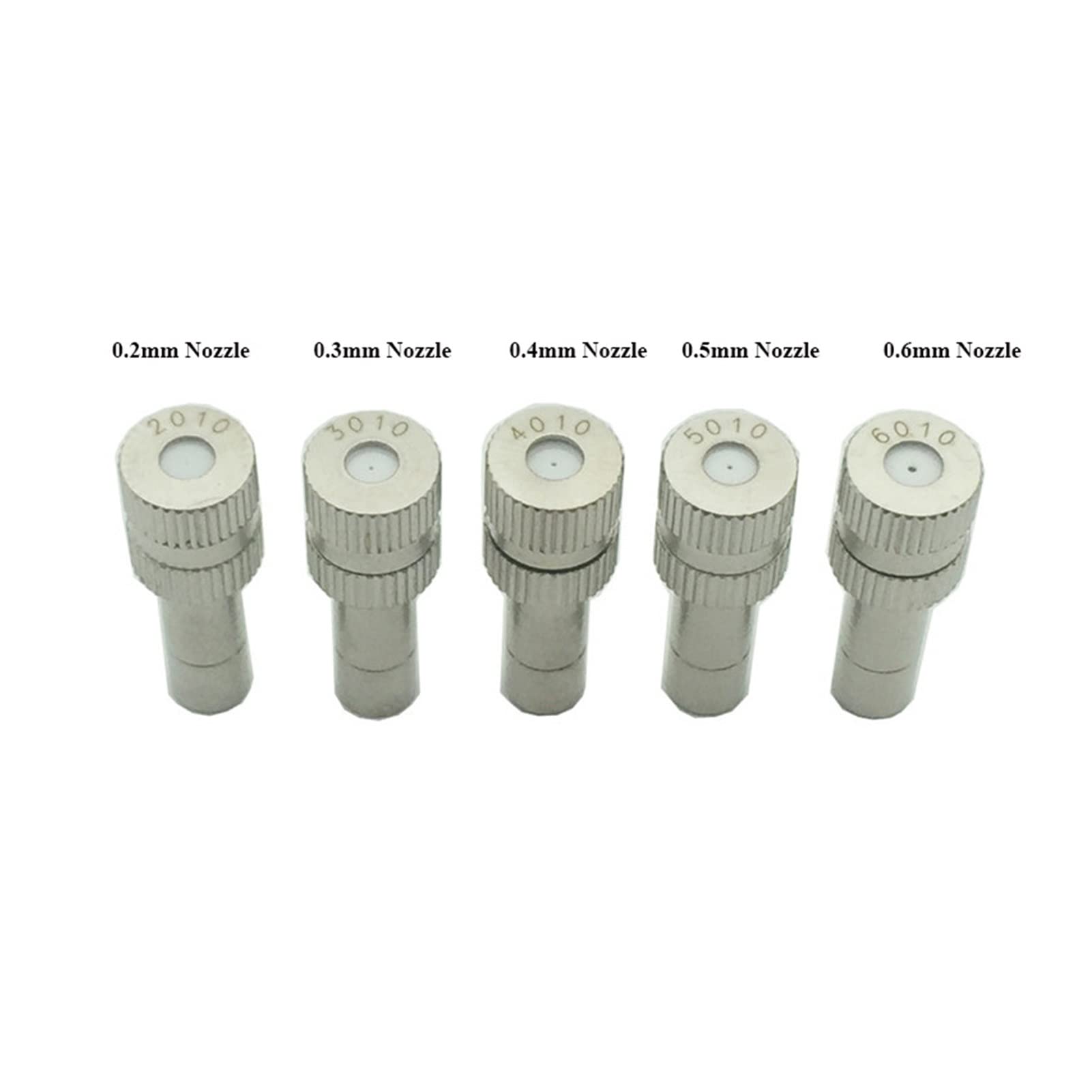 50-Pack 0.2-0.6mm Low Pressure Quick Connect Drip Irrigation Nozzles - Garden Watering Spray Emitters for Mist Cooling System, Greenhouse & Hydroponics (0.6mm) - Perfect for Outdoor Plants, Vertical Gardens & Drip Irrigation Systems