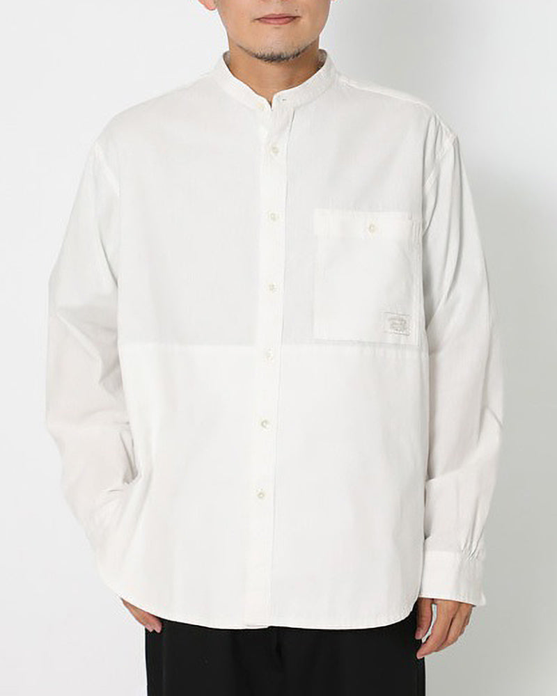 Premium Organic Cotton Poplin Stand Collar Shirt for Men - Breathable & Eco-Friendly Formal Wear - Perfect for Office, Business Meetings & Special Occasions