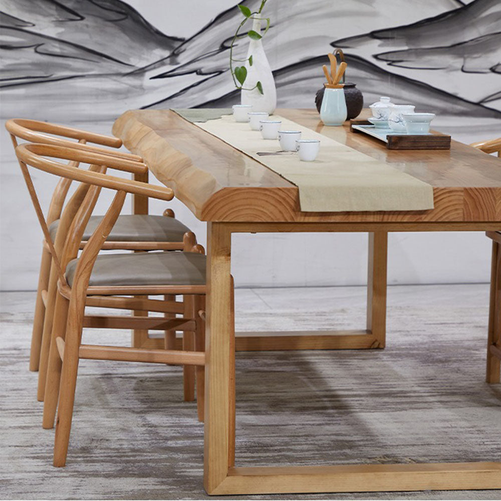 Simple Modern Pine Wood Chinese Tea Table - Handcrafted Solid Wood Tea Table for Living Room, Zen Decor, Asian Style Home Furniture - Perfect for Tea Ceremony, Meditation & Relaxation