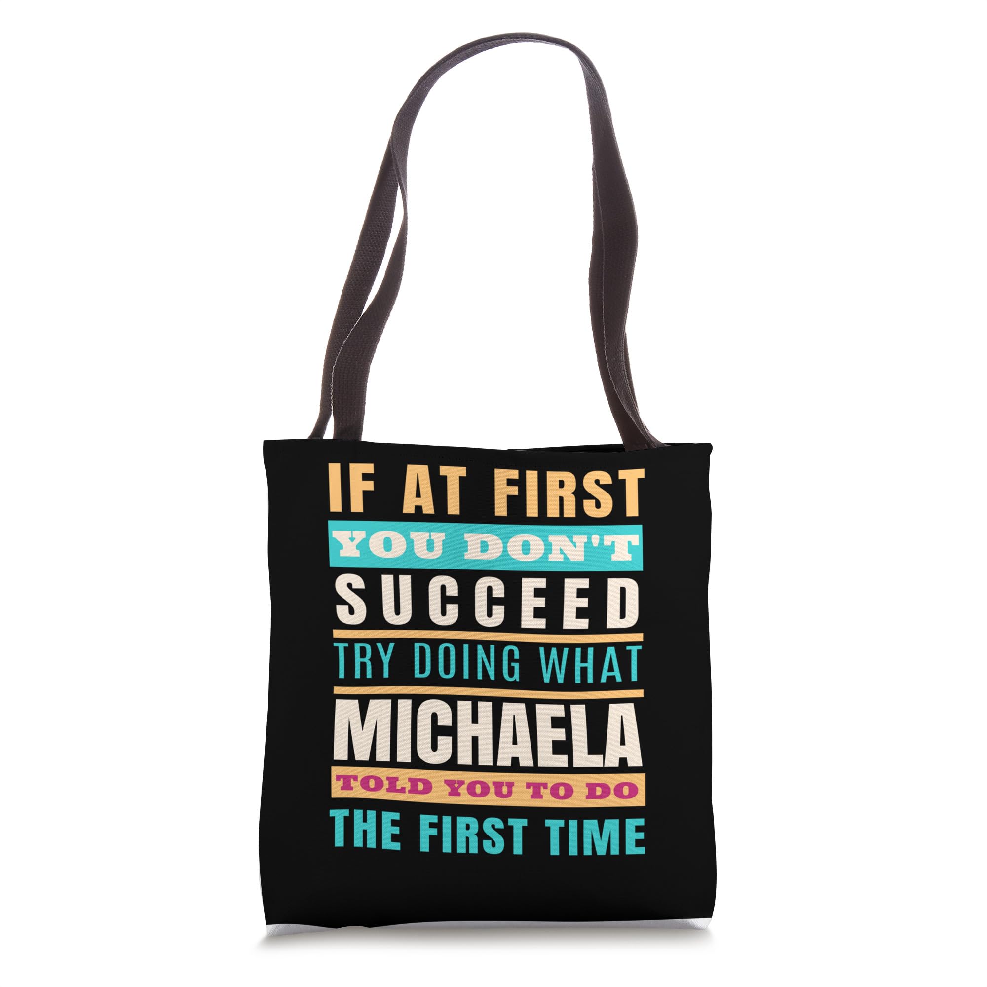 MICHAELA Personalized Name Shirt & First Name Tote Bag - Customized Women's Apparel & Accessories for Gifts, Parties, and Everyday Use