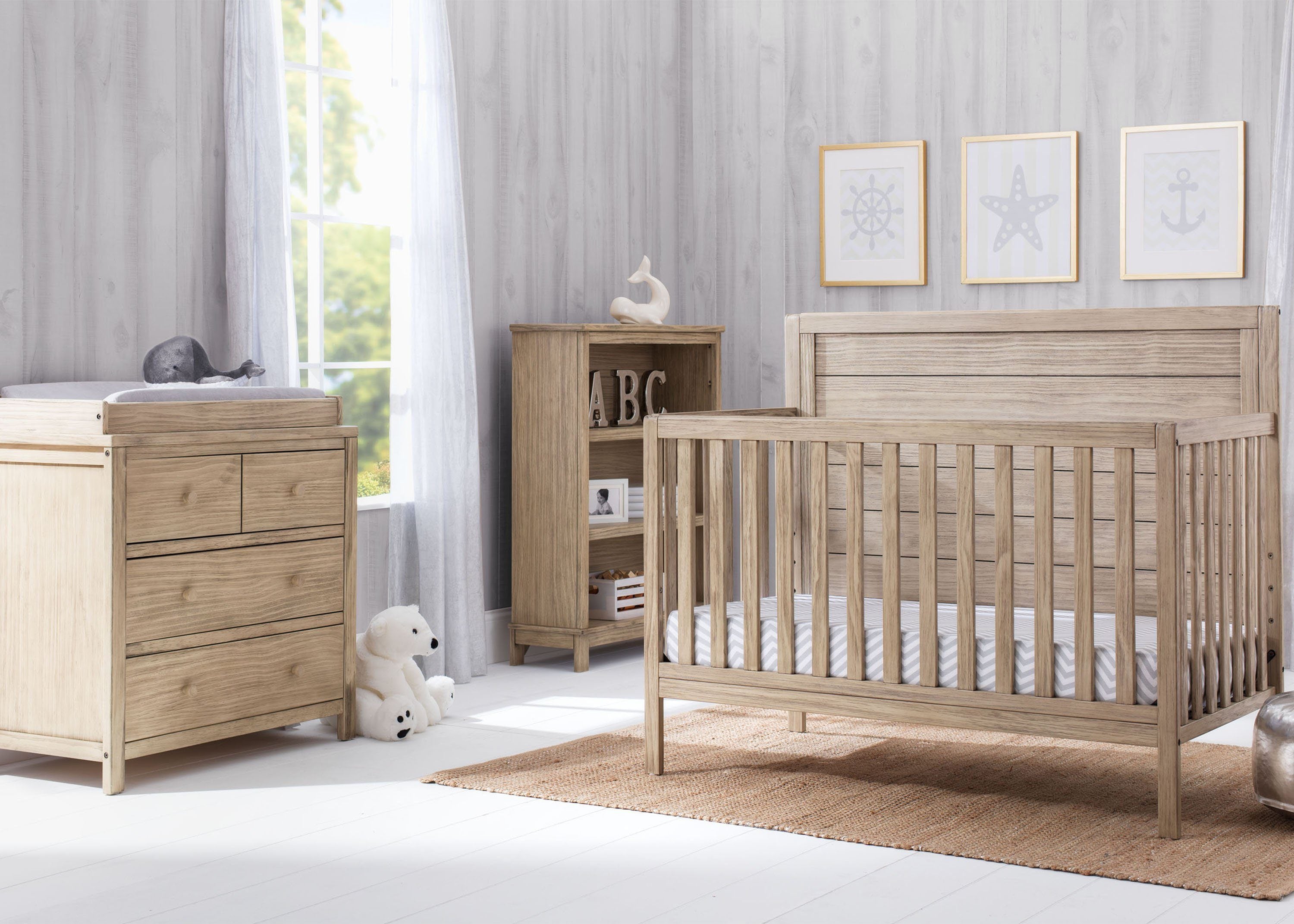 Cambridge 4-in-1 Convertible Baby Crib - White Nursery Furniture for Newborn to Toddler Bed | Perfect for Modern Nursery, Bedroom & Daycare Use