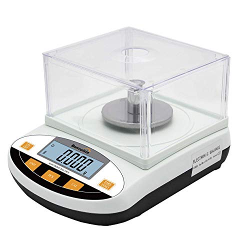 Bonvoisin 100g x 0.001g High Precision Analytical Balance - Digital Lab Scale with 1mg Accuracy & Windshield for Jewelry, Science, Pharmacy | Perfect for Laboratories, Universities & Gold Weighing