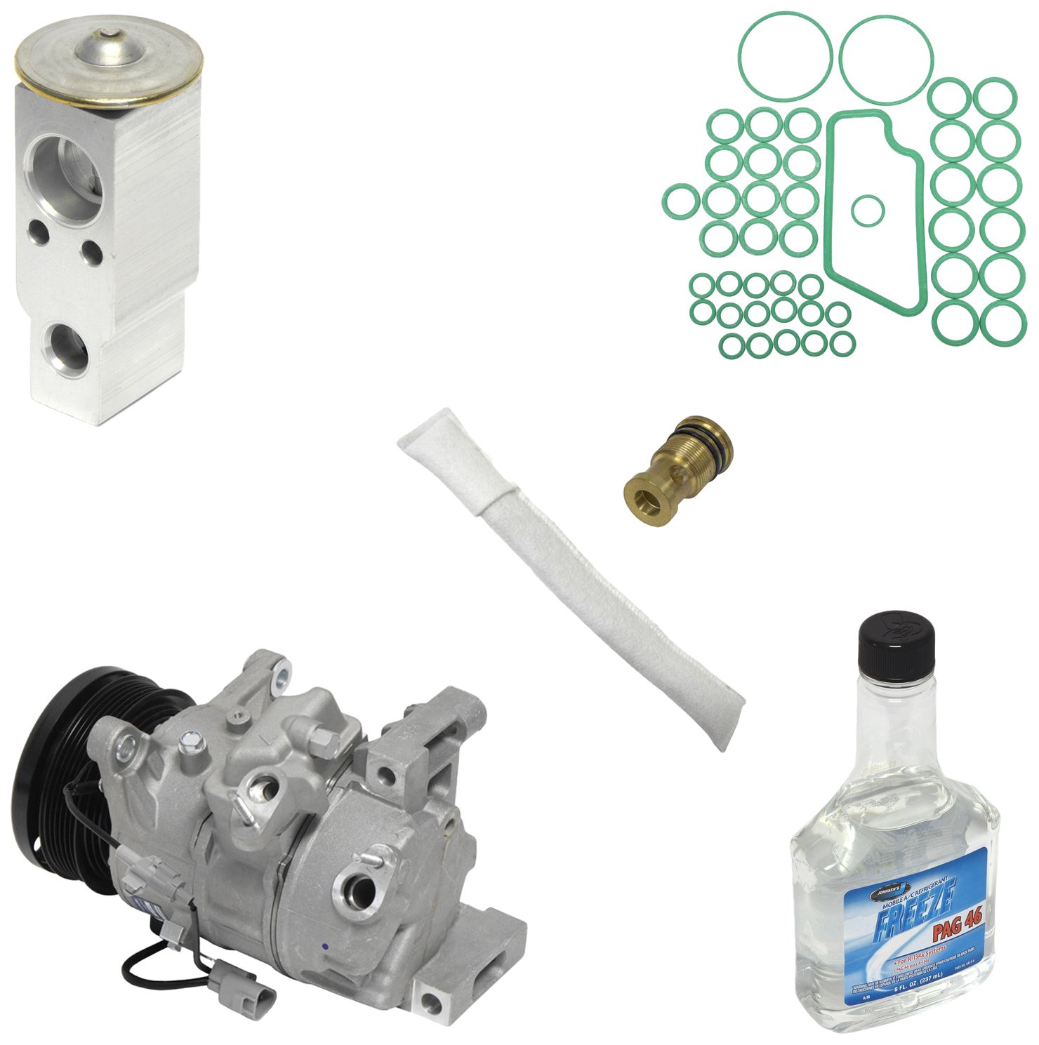 Universal Air Conditioner KT 1867 A/C Compressor and Component Kit - Replacement Parts for Home & Auto AC Systems - Perfect for HVAC Repair and Maintenance
