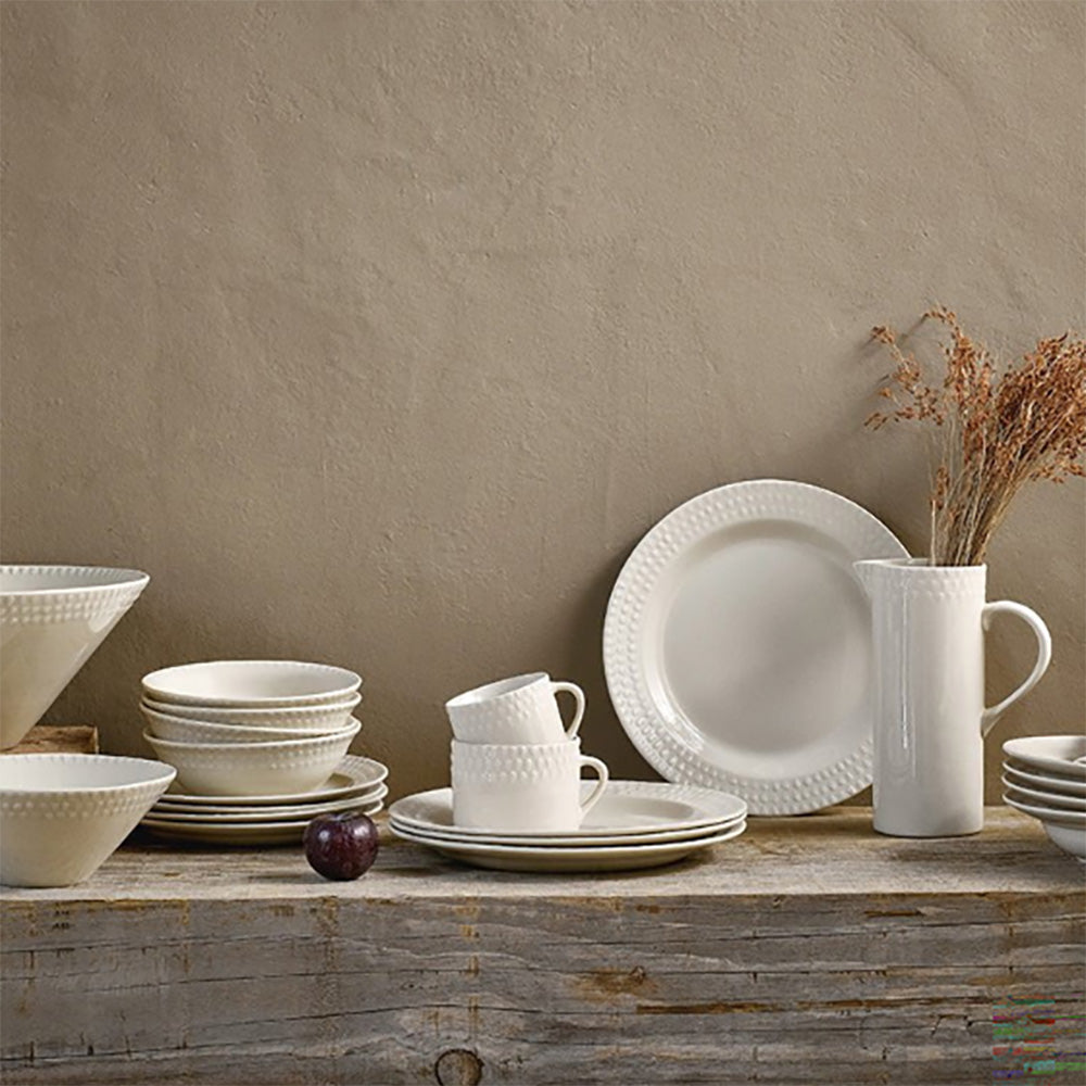 Premium Cream Ela Plates - Elegant & Durable Dinnerware Set for Home, Restaurants & Parties - Perfect for Everyday Use, Fine Dining & Special Occasions