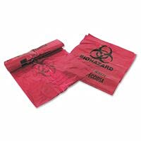 MHMS Infectious Waste Red Disposal Bags - 30 Gallon Biohazard Trash Bags for Medical, Hospital & Laboratory Use | OSHA Compliant Red Hazardous Waste Bags for Safe Disposal