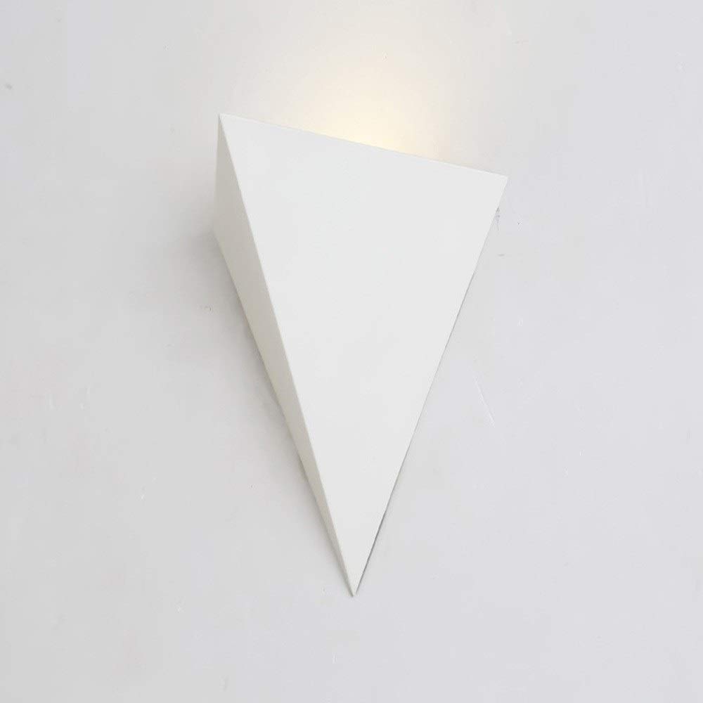 Modern Nordic Triangle LED Wall Sconce - Creative Metal & Acrylic Divergent Lighting for Living Room, Bedroom, Stairs, Corridor - Warm White 6000K Wall Wash Light - Perfect for Home Decor, Hotel Ambience, and Cozy Bedside Reading