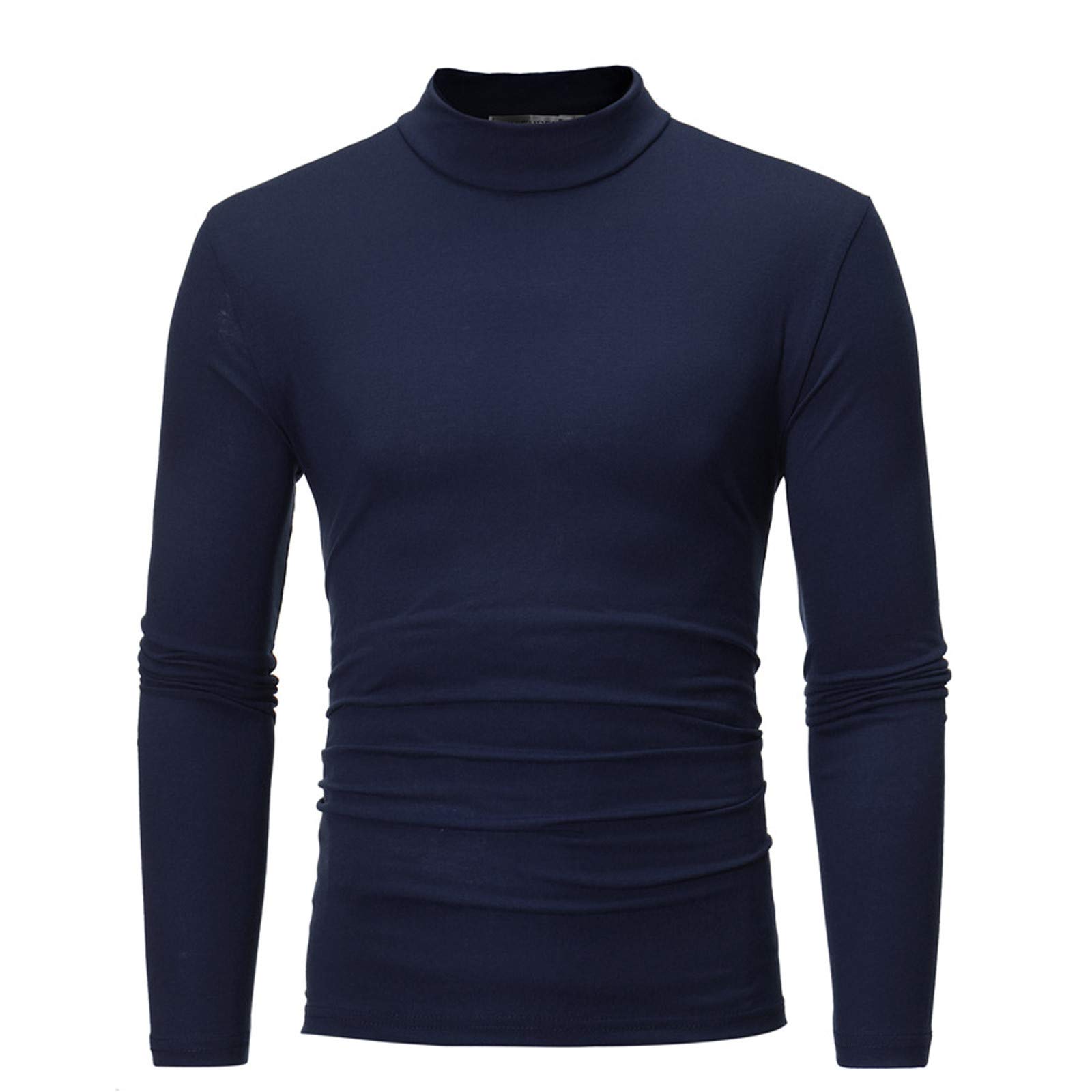 Men's Thermal Base Layer Shirt - Winter Warm Pullover Sweatshirt with Neck Protection | Cold Weather Workout & Outdoor Activities