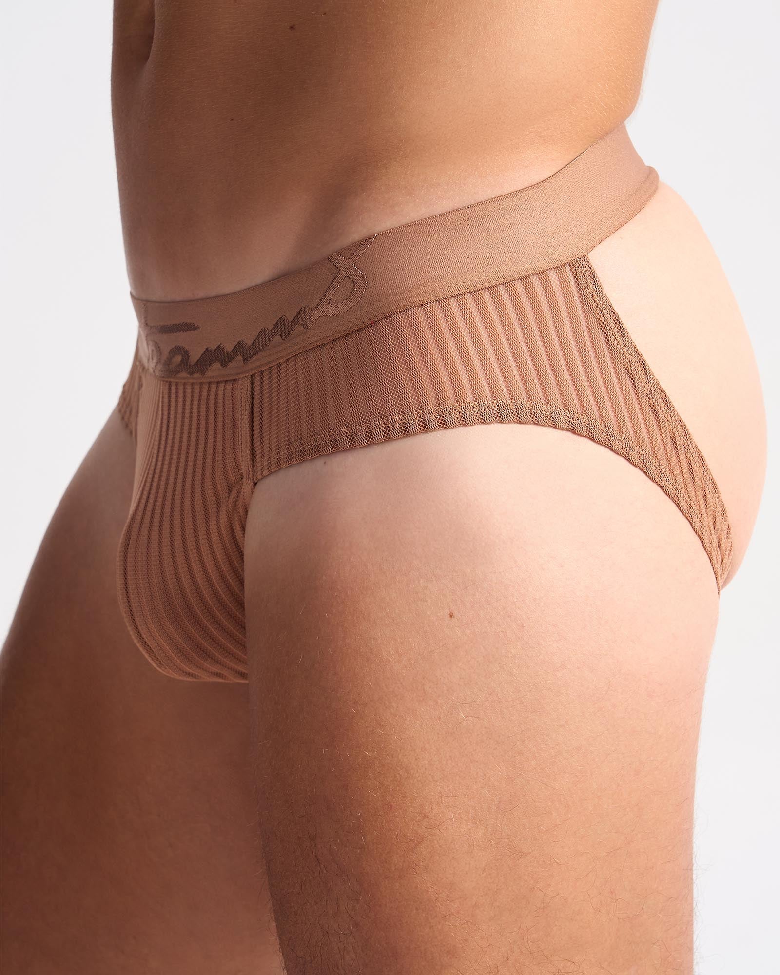 Teamm8 Casanova Mesh Jockstrap Sepia - Comfortable & Breathable Athletic Support for Men - Perfect for Gym, Running, Sports & Underwear Fashion