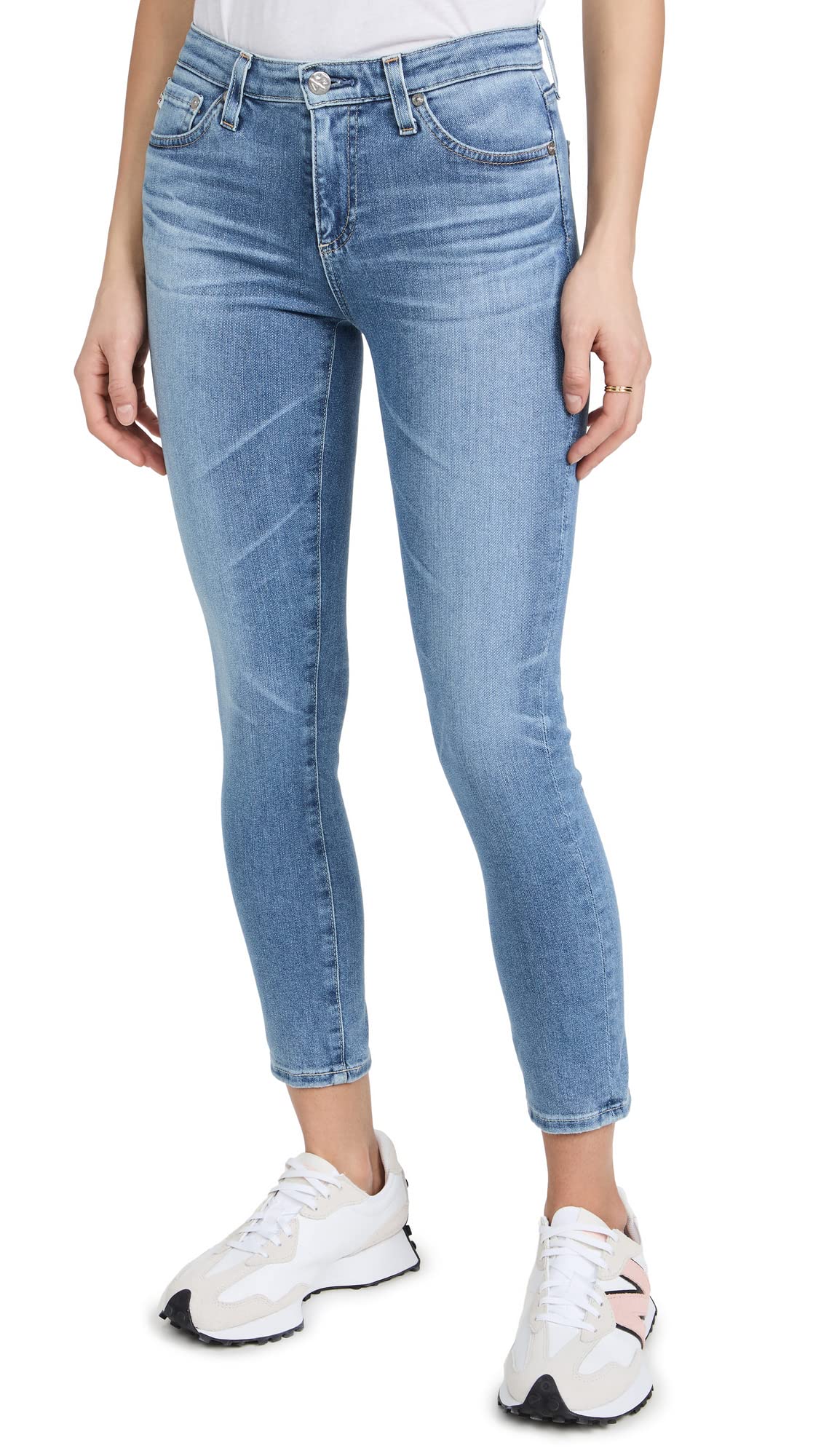 AG Adriano Goldschmied Women's The Prima Ankle Jeans - High Waist Skinny Denim Pants for Casual & Work | Perfect for Everyday Wear, Office Outfits & Weekend Looks