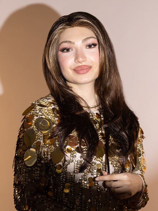Angelica Synthetic Wig with Basic Cap - Natural Look Heat Resistant Hairpiece for Cosplay, Costume & Daily Wear