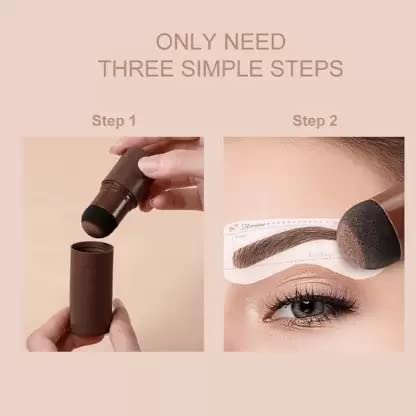 Waterproof Eyebrow & Hair Stamp Kit - Natural Looking Brows & Hair Touch Up for Daily Use, Travel & Special Occasions