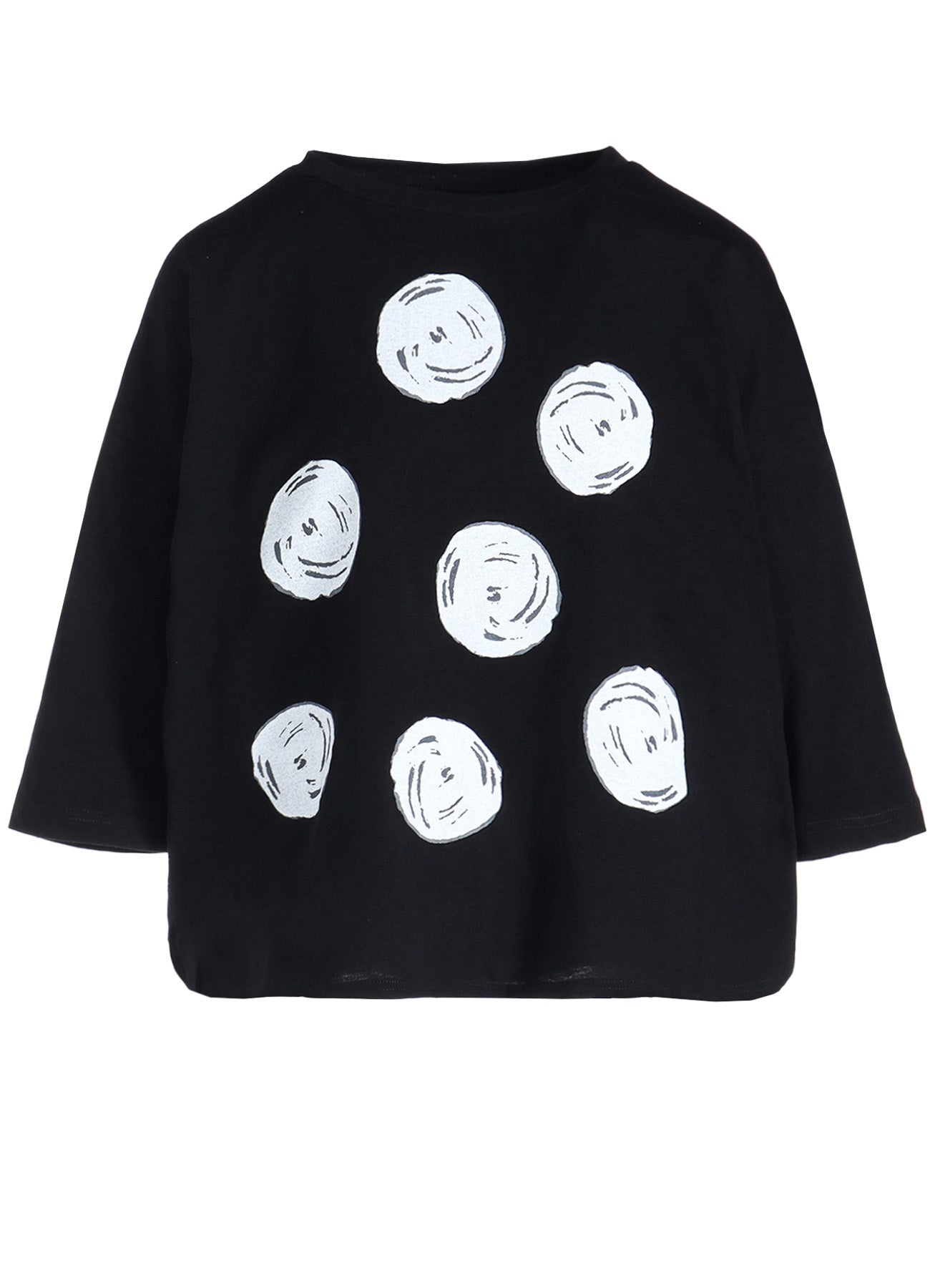 Soft Cotton Jersey Dot Print Dolman Sleeve Tunic Top for Women | Casual Loose Fit Blouse | Perfect for Office, Weekend Outings & Layering