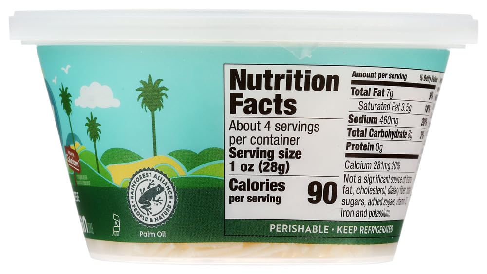 Follow Your Heart Vegan Parmesan Style Shredded Cheese Alternative - 4oz (8 Pack) | Dairy-Free, Plant-Based Topping for Pizza, Pasta & Salads | Keto & Gluten-Free Friendly