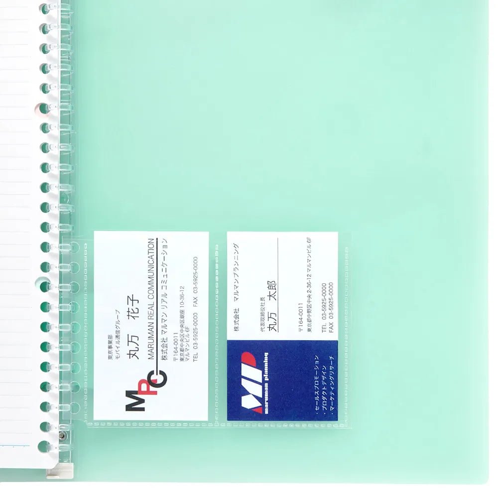 Maruman Clear Pocket Mini Loose Leaf Notebook - Portable 5.7