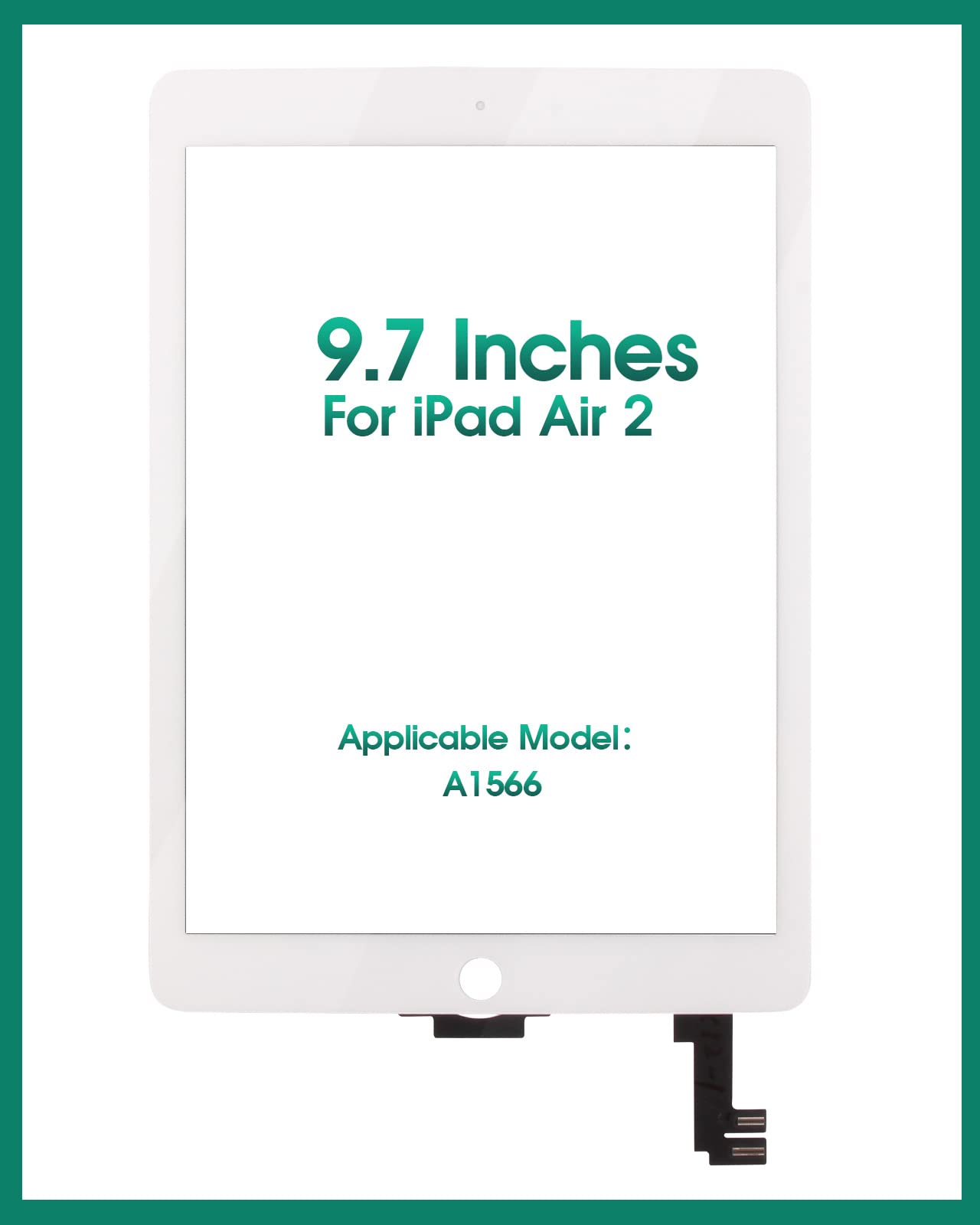 iPad Air 2 Touch Screen Replacement - Digitizer Sensor Panel for iPad Air 2nd Gen 9.7