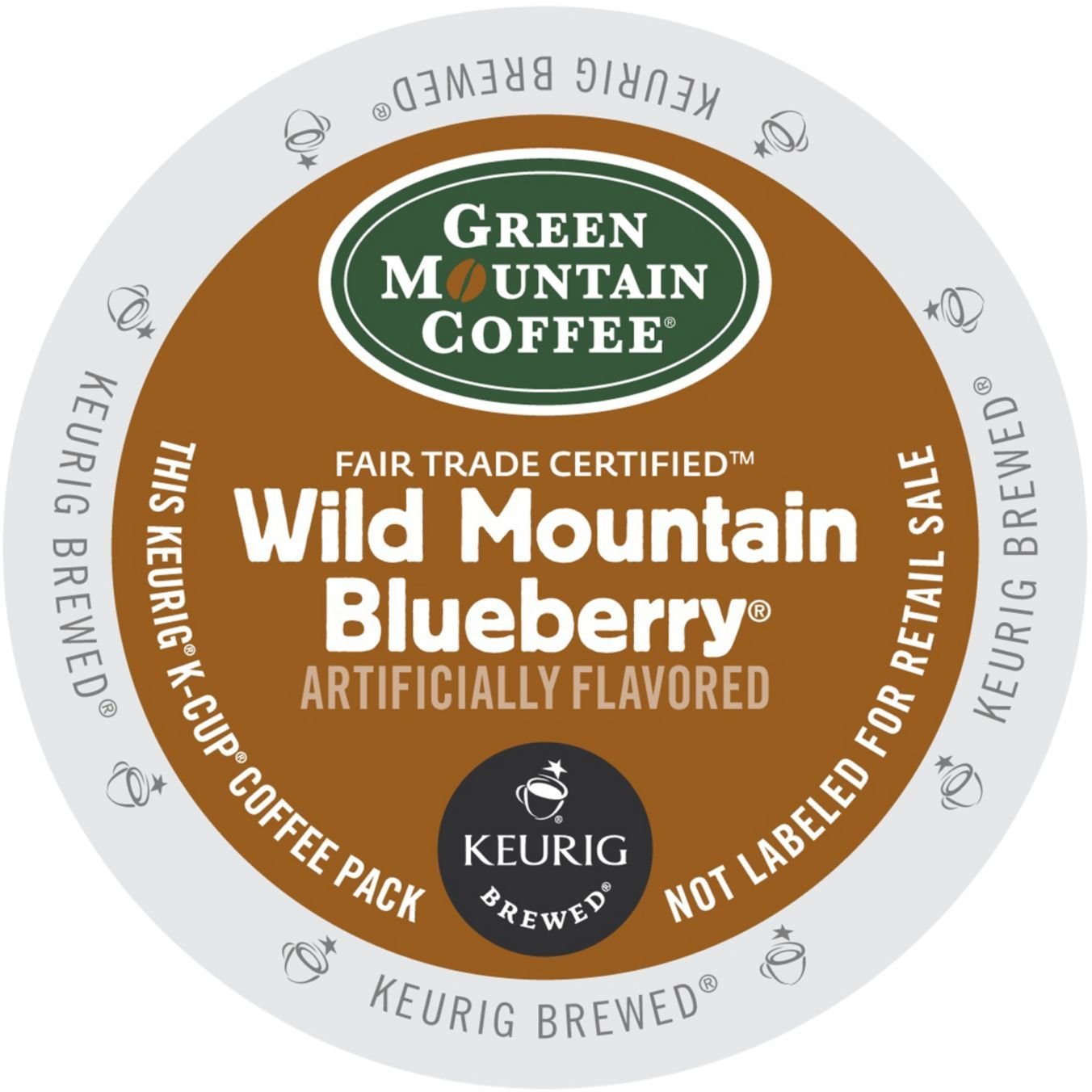 Green Mountain Coffee Wild Mountain Blueberry K-Cups - 24 Count (Pack of 4) | Medium Roast Flavored Coffee Pods for Keurig Brewers | Perfect for Breakfast, Office & Home Use
