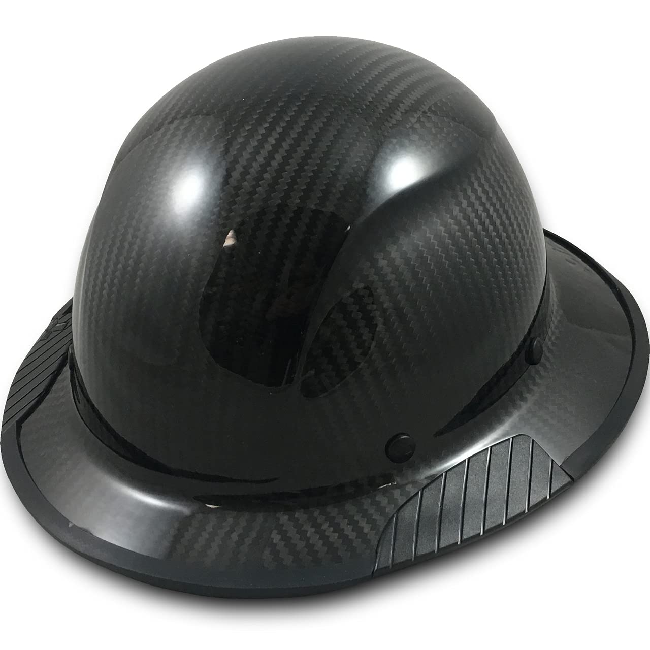 Texas America Safety Company Carbon Fiber Hard Hat with Full Brim & Tote Bag - Lightweight OSHA-Approved Head Protection for Construction, Mining & Industrial Work