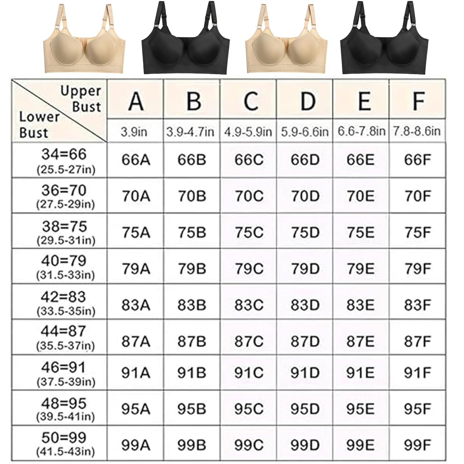 Shapedly Women's Push-Up Bra with Back Smoothing - Seamless Comfort, Lift & Support - Perfect for Everyday Wear, Workout & Special Occasions