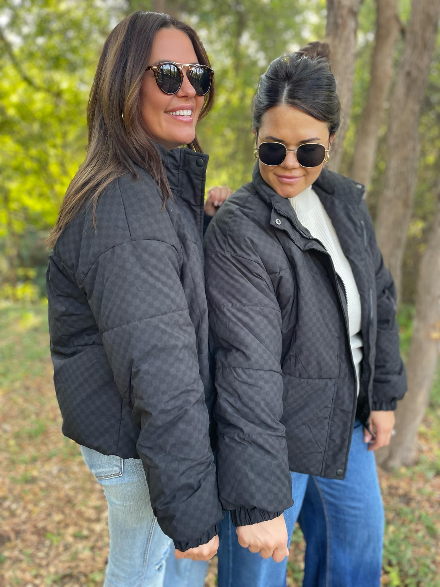 **Abbott Checkerboard Puffer Jacket – Warm Winter Coat for Men & Women | Water-Resistant & Lightweight | Perfect for Outdoor Activities, Skiing, and Casual Wear**