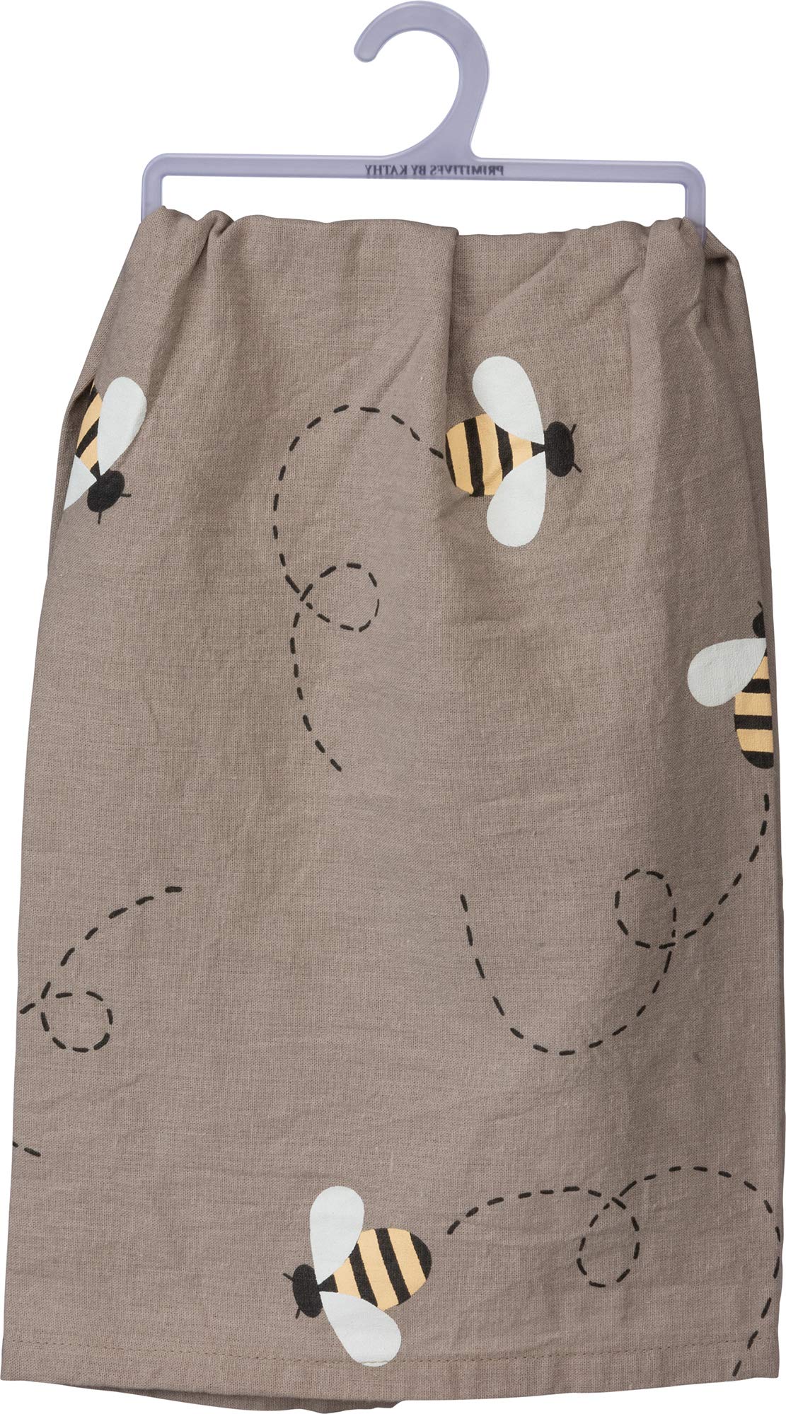 Happy Bee Themed Decorative Kitchen Towel - Primitive Farmhouse Style by Kathy Bee | Perfect for Country Kitchen Decor, Farmhouse Aesthetic & Rustic Home Accessories