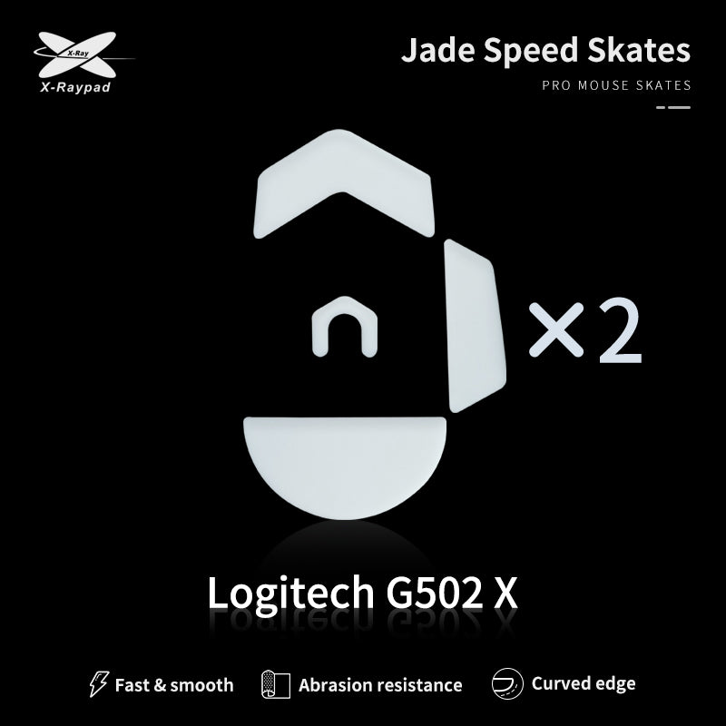 X Raypad Jade Mouse Skates for Logitech G502X Wired - Ultra Smooth PTFE Feet for Gaming Mice | Perfect for FPS, MOBA & Esports Gaming
