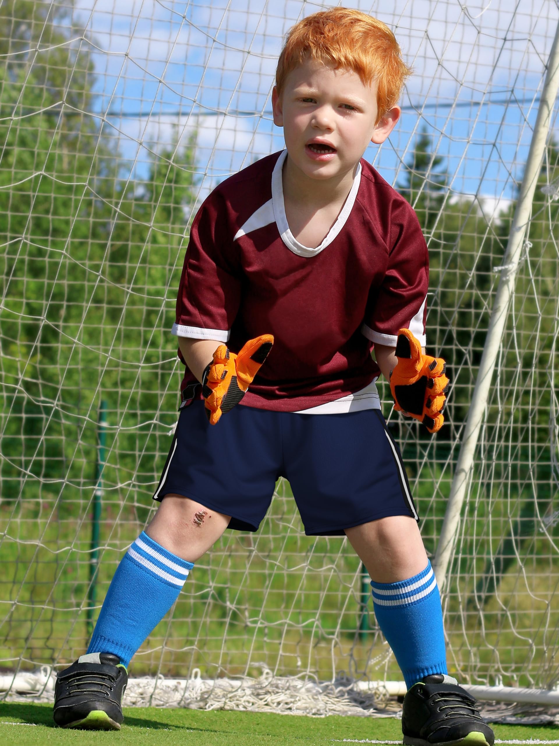 6 Pack Boys' Athletic Shorts - Quick Dry Mesh Basketball Soccer Gym Shorts for Toddlers & Kids - Perfect for Summer Sports & Outdoor Play