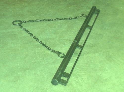 6' Chain Harrow Drawbar with Pull Chain & Tow Ring - Heavy Duty Towing Attachment for ATV, Tractor & Farm Equipment - Perfect for Field Leveling, Soil Aeration & Landscaping