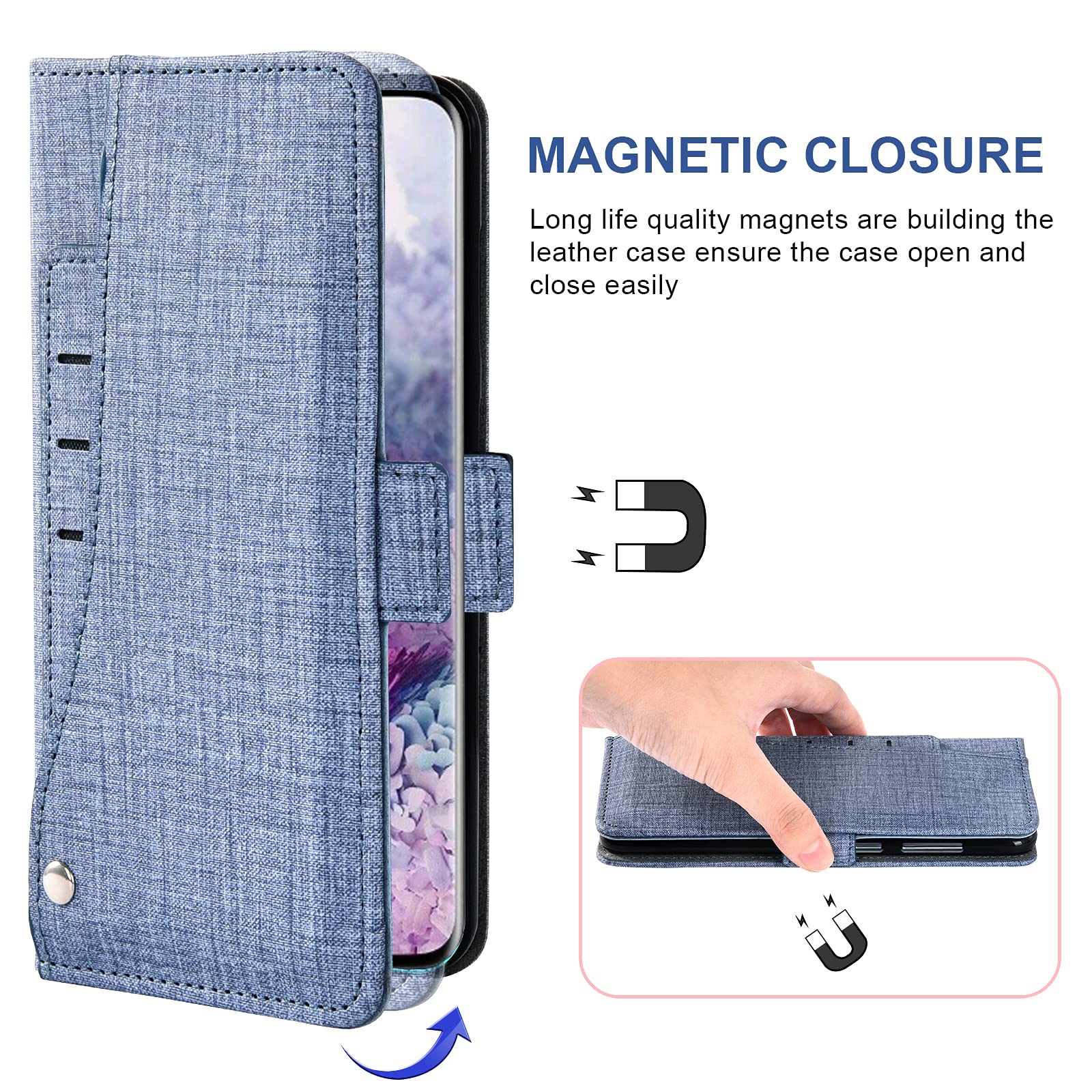 **Asuwish Samsung Galaxy S20 5G UW 6.2 Inch Wallet Case with Tempered Glass Screen Protector & Leather Flip Cover Card Holder – Compatible with Galaxy S20, S20 5G UW, Galaxy 20S G5 – Stylish Blue Case for Men & Women – Perfect for Work, Travel & Everyday Use**