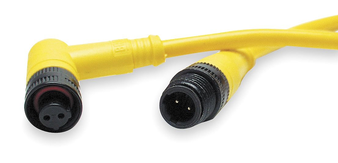 4 Pin Male Plug Cordset - Durable Electrical Connector for Industrial Equipment, Appliances & Power Tools
