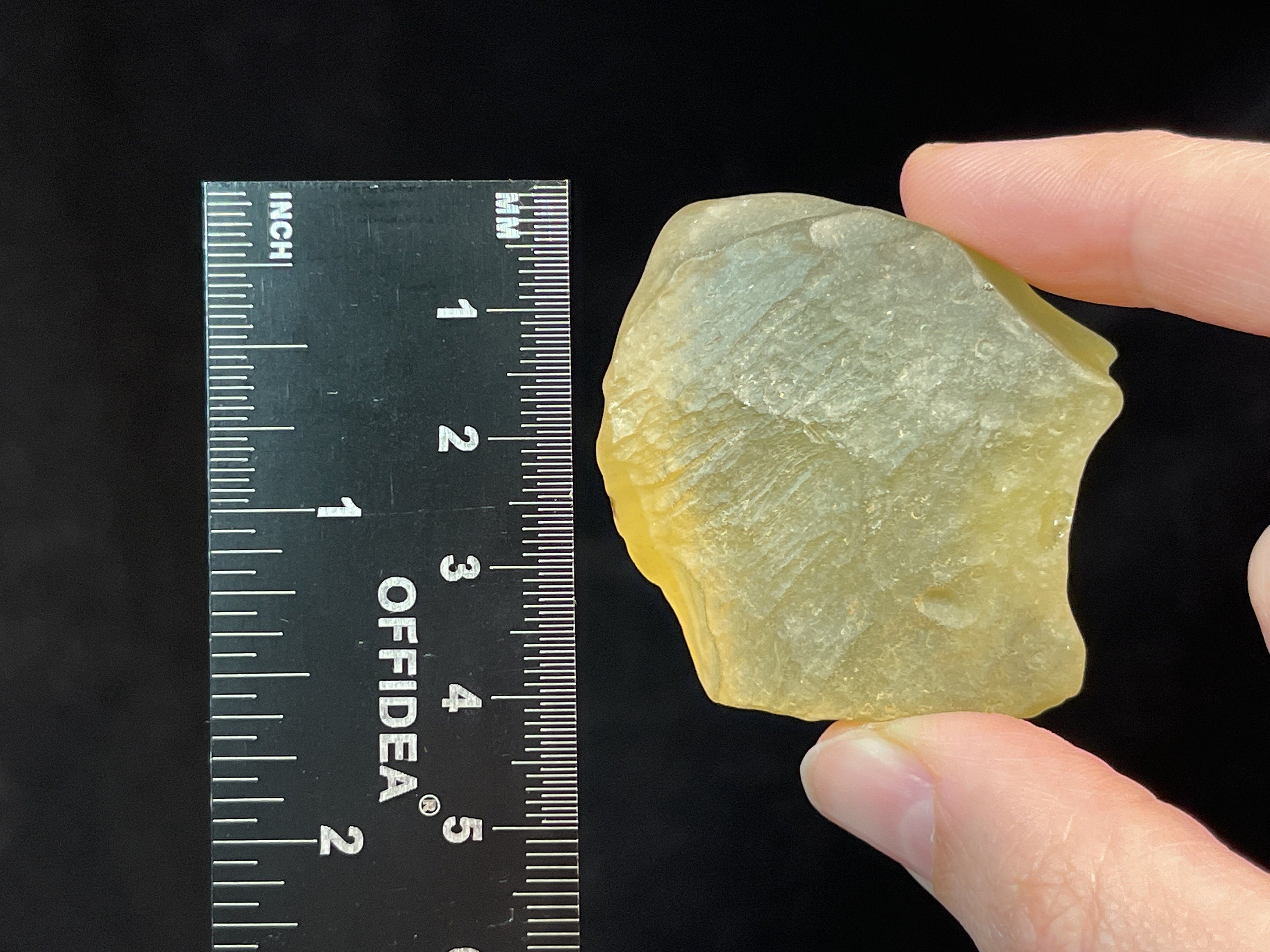 Premium Libyan Desert Glass Raw Crystal - Rare 2A Grade Large 41.2g - Metaphysical Healing Stones for Meditation, Energy Work & Spiritual Healing