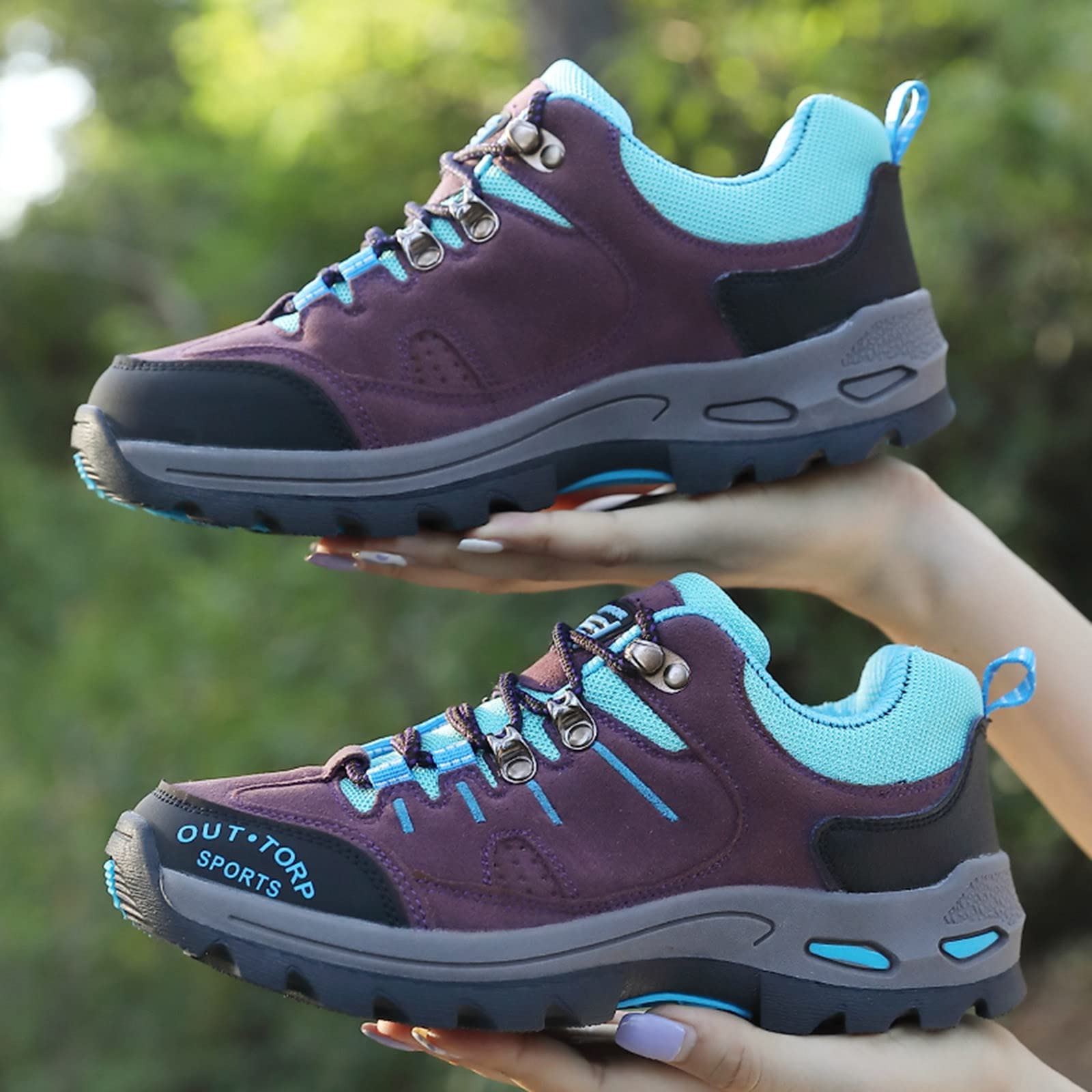 **Women's Waterproof Hiking Shoes - Lightweight Non-Slip Trekking & Outdoor Shoes for Camping, Walking & Mountain Trails**    *Use Cases: Perfect for hiking, camping, backpacking, trail running, and outdoor adventures.*