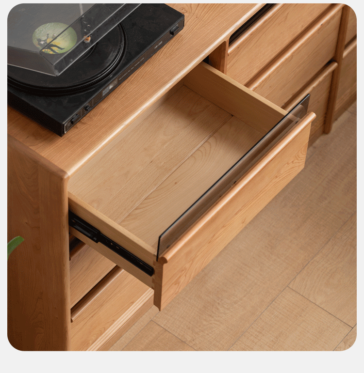 Solid Cherry Wood 9-Drawer Dresser - Stylish Storage for Bedroom, Living Room & Office Organization