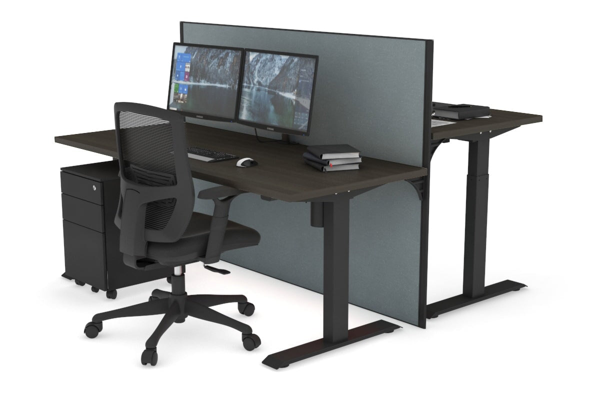 Adjustable Height 2-Person Workbench [1400L x 700W] - Perfect for Garage, Workshop & Home Office Use