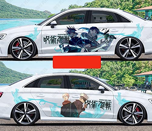 Jujutsu Kaisen Gojo Satoru Anime Car Decal Sticker - Left & Right Side Large Vinyl Stickers for Cars, Trucks, Windows - Perfect Christmas Gift for Anime Fans & Car Enthusiasts - Great for Personalizing Vehicles, Showcasing Fandom, and Holiday Gifting