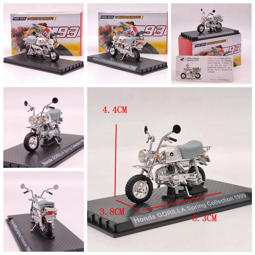 1/24 Scale Diecast Motorcycle Model - Honda CB750, Valkyrie, VFR750R, GORILLA, Goldwing, RC213V - Collector's Gift for Bike Enthusiasts - Perfect for Display, Gifts & Motorcycle Decor