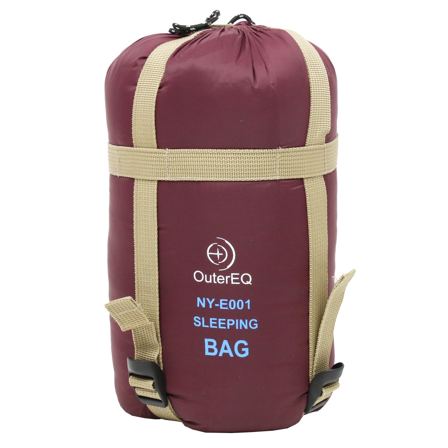 Best Lightweight Sleeping Bags for Camping & Hiking - Comfortable 4 Season Outdoor Sleeping Bag in Wine Red - Perfect for Backpacking, Travel & Outdoor Adventures