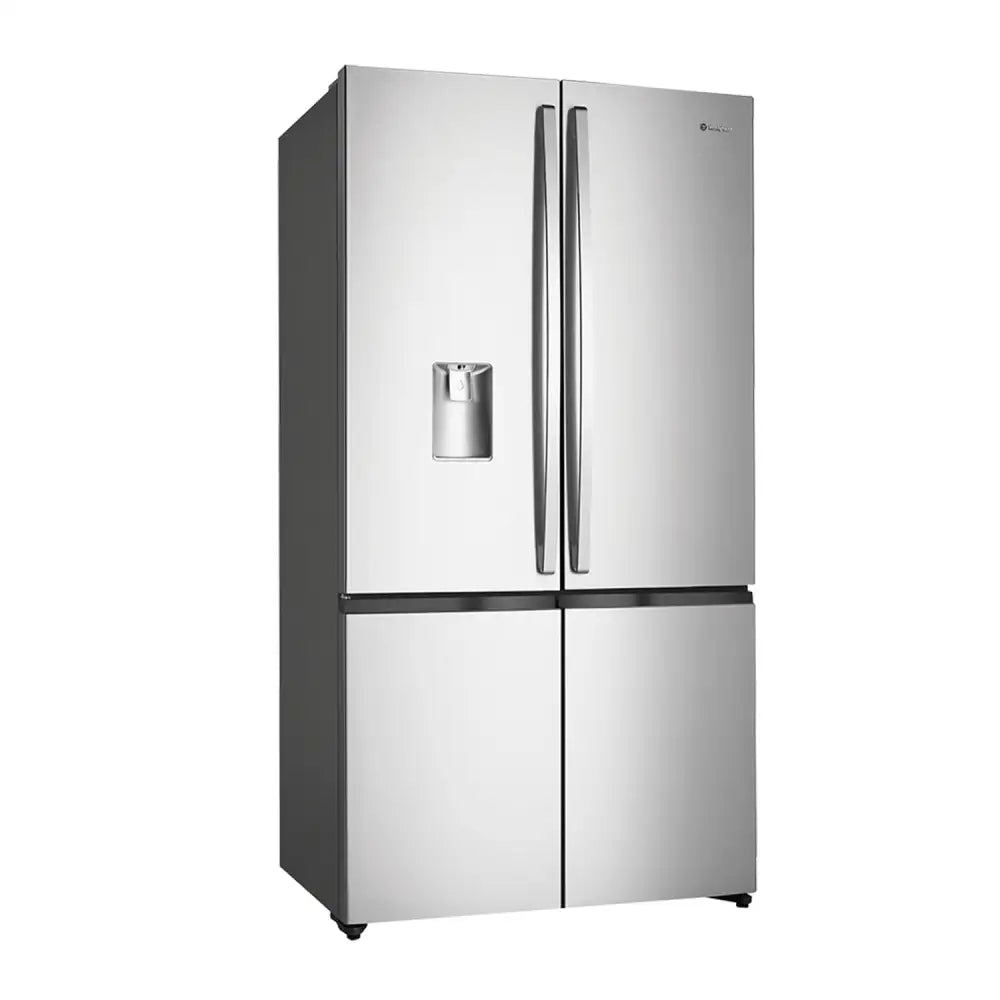 Westinghouse WQE6060SB 541L Stainless Steel 4-Door French Door Refrigerator - Energy Efficient Large Capacity Fridge for Modern Kitchen & Open Plan Living Spaces
