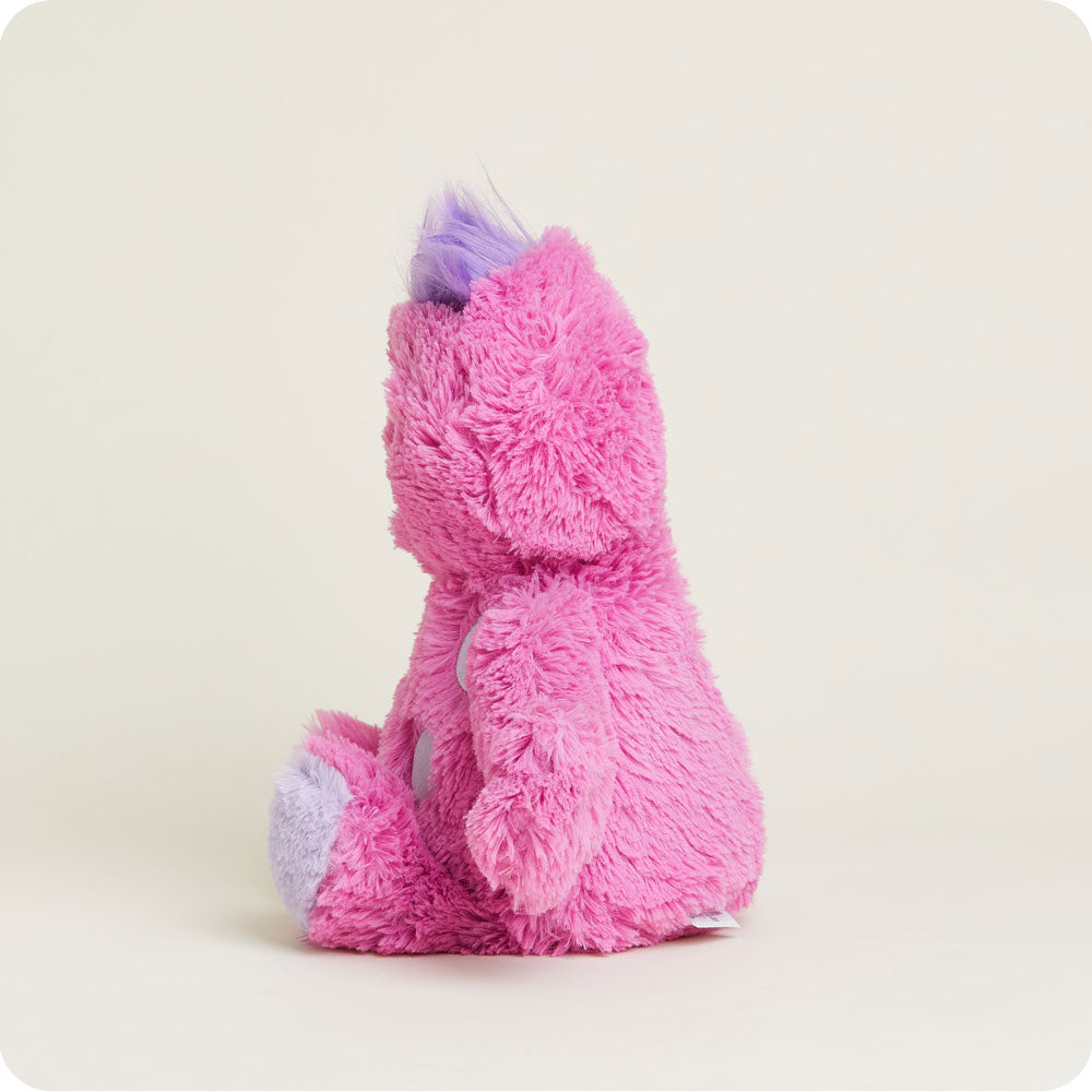 Pink Monster Warmies - Soft Plush Microwaveable Heating Pad for Kids & Adults - Perfect for Stress Relief, Anxiety, and Muscle Pain - Ideal for Home, Office, and Travel Use